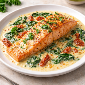 Creamy Garlic Tuscan Salmon